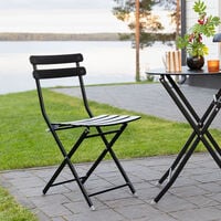 Edvin taittotuoli musta