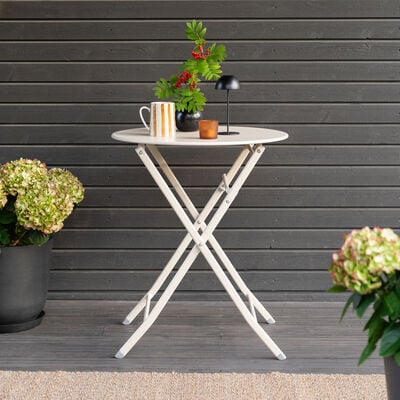 Edvin taittopöytä Ø60cm musta