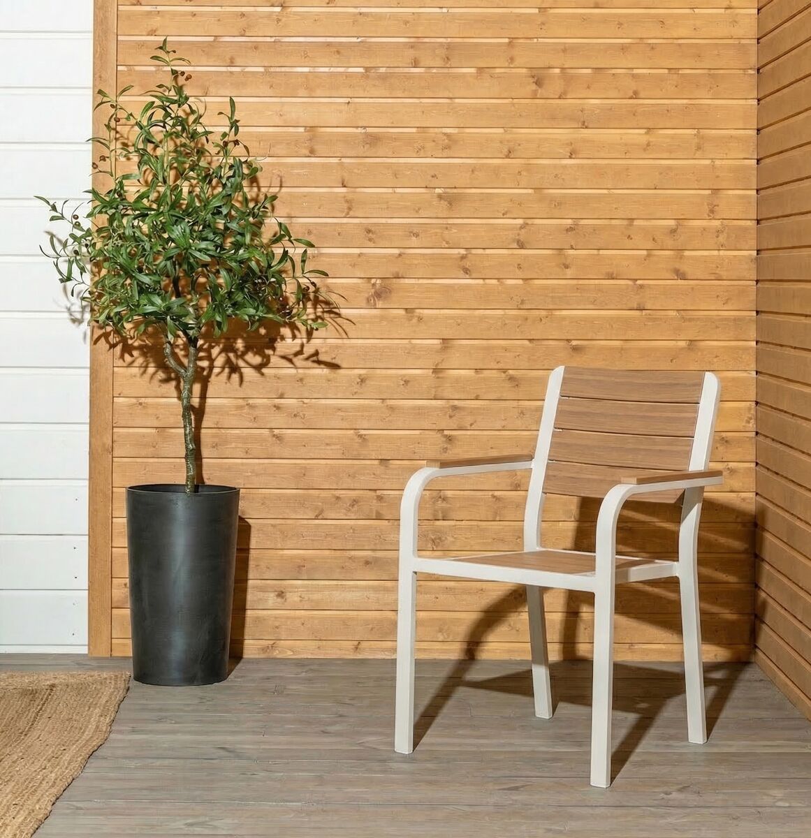 Lumme aintwood tuoli greige/ruskea