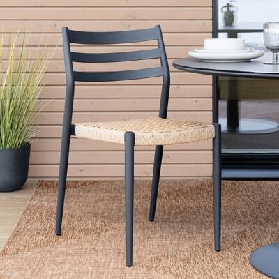 Gustav tuoli musta/luonnoväri