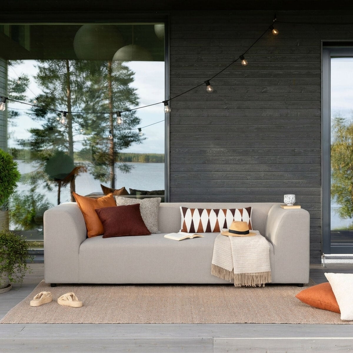 Newland 3-istuttava sohva vaalea beige