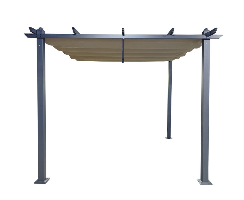 Skandi pergola 3x3 m musta/beige