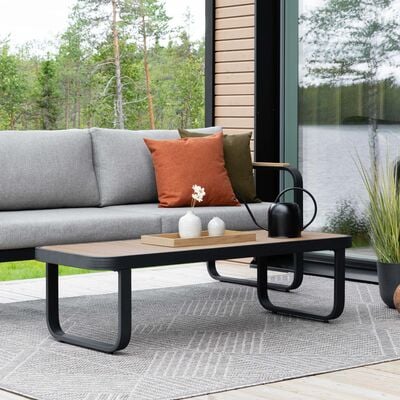 Lumme sohvapöytä 140x50 cm musta/ruskea