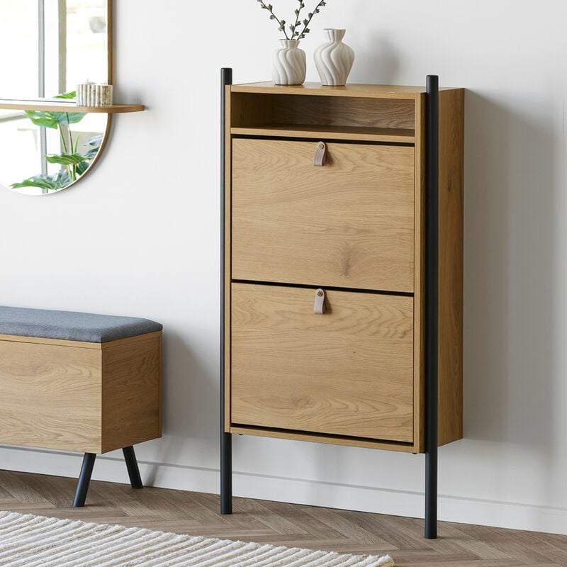 House Nordic Barco kenkäkaappi tammi