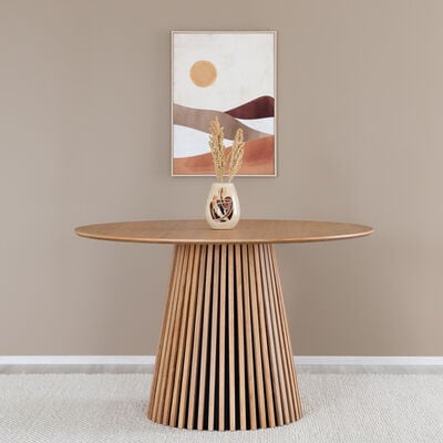 Villa pyöreä ruokapöytä Ø120 cm valkotammi, asiakaspalautus