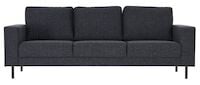 Kairo 3-istuttava sohva musta Hygge 99, asiakaspalautus