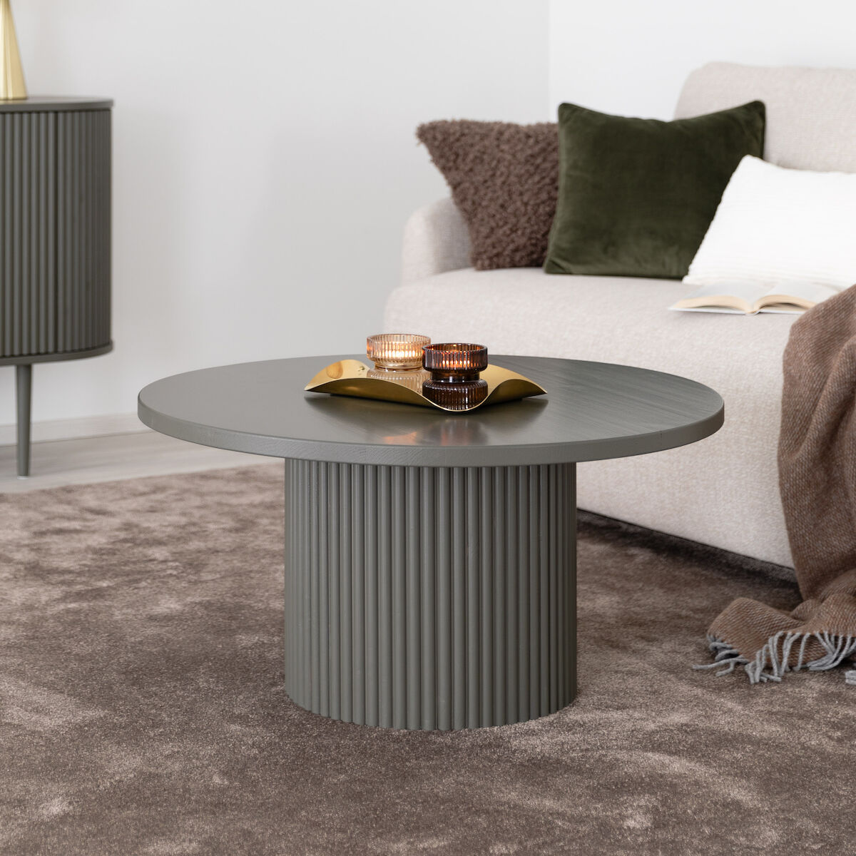 Ranua by Veke Taimi pyöreä sohvapöytä Ø80 cm sammal, asiakaspalautus