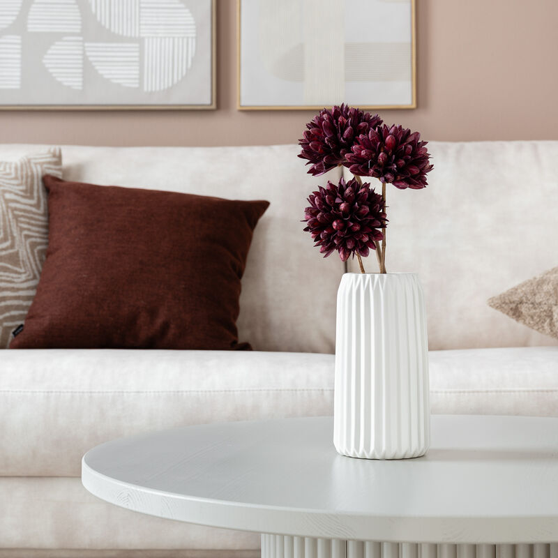 M&M Ripple vaasi valkoinen 20 cm