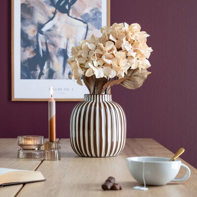 M&M Zebra vaasi Ø19 cm sininen/valkoinen