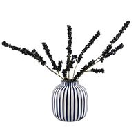 M&M Zebra vaasi Ø19 cm sininen/valkoinen