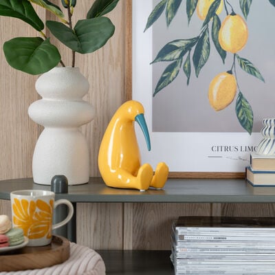 M&M Kiwi pöytäkoriste keltainen/sininen