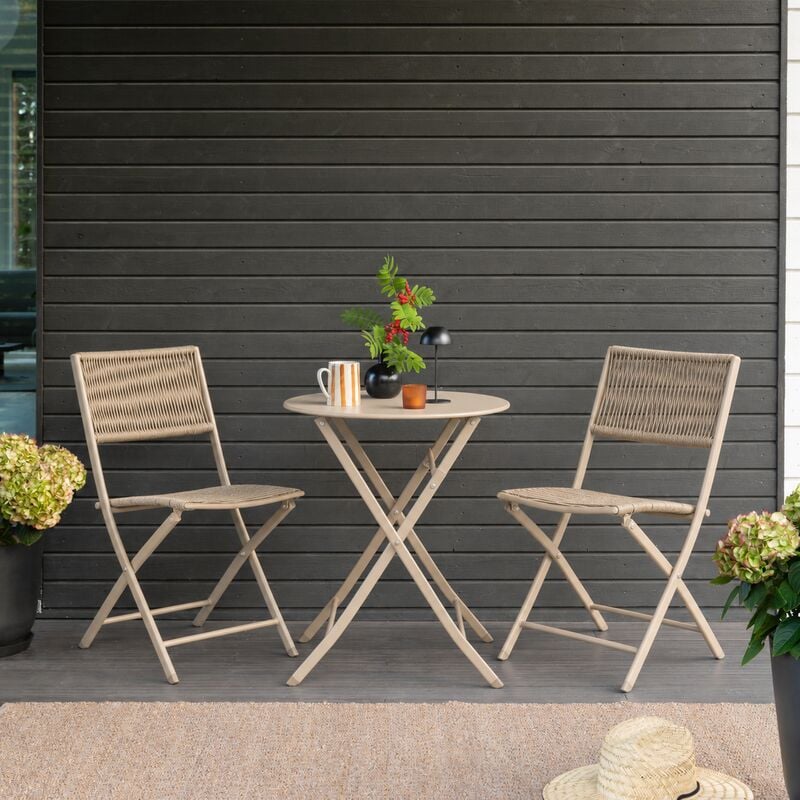 House Nordic Arcas taittuva parvekesetti taupe