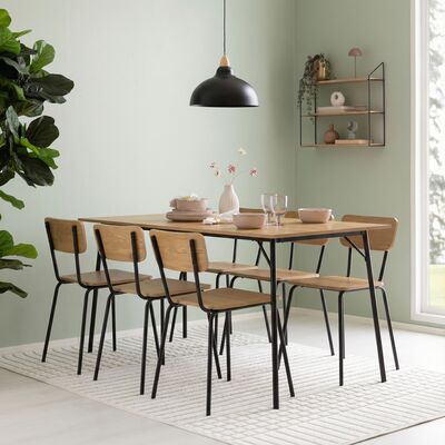 Peru 6-hengen ruokailuryhmä tammi/musta