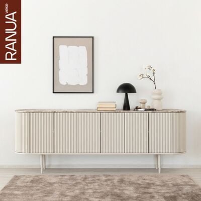 Taimi senkki 209x41x75 cm marmori matta latte/greige