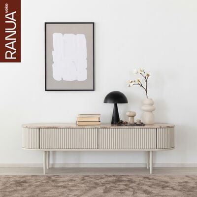 Taimi tv-taso 153x41x47 cm marmori matta latte/greige