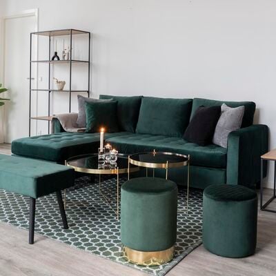 House Nordic Firenze divaanisohva tummansininen sametti - ASIAKASPALAUTUS