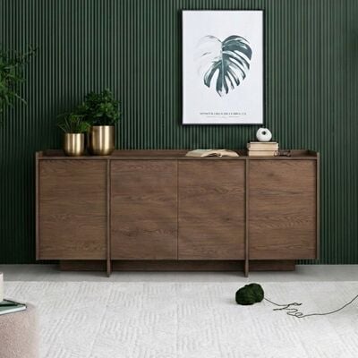 Japandi senkki 200x38x90 cm tammi