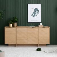 Japandi senkki 200x38x90 cm tammi