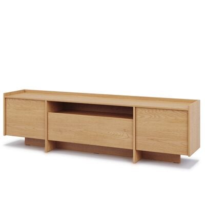 Japandi tv-taso 197x38x57 cm tammi