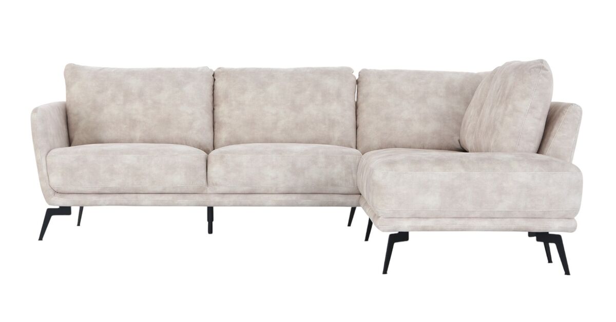 Aalto avokulmasohva oikea vaaleabeige Adore 01