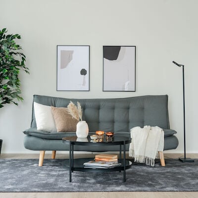 Halaus 3-istuttava vuodesohva tummanvihreä sawana 34, asiakaspalautuss