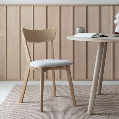 Koto tuoli valkoöljytty tammi, hiekka chelsea 05, asiakaspalautus