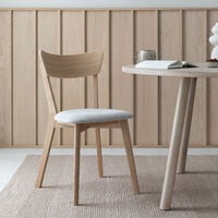 Koto tuoli valkoöljytty tammi, hiekka chelsea 05, asiakaspalautus