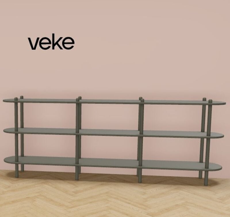 Askel avohylly 230x35x86 cm sammal