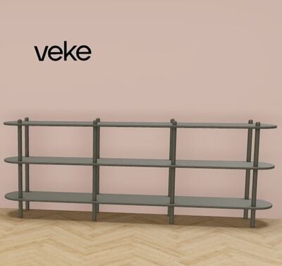 Askel avohylly 230x35x86 cm sammal, asiakaspalautus