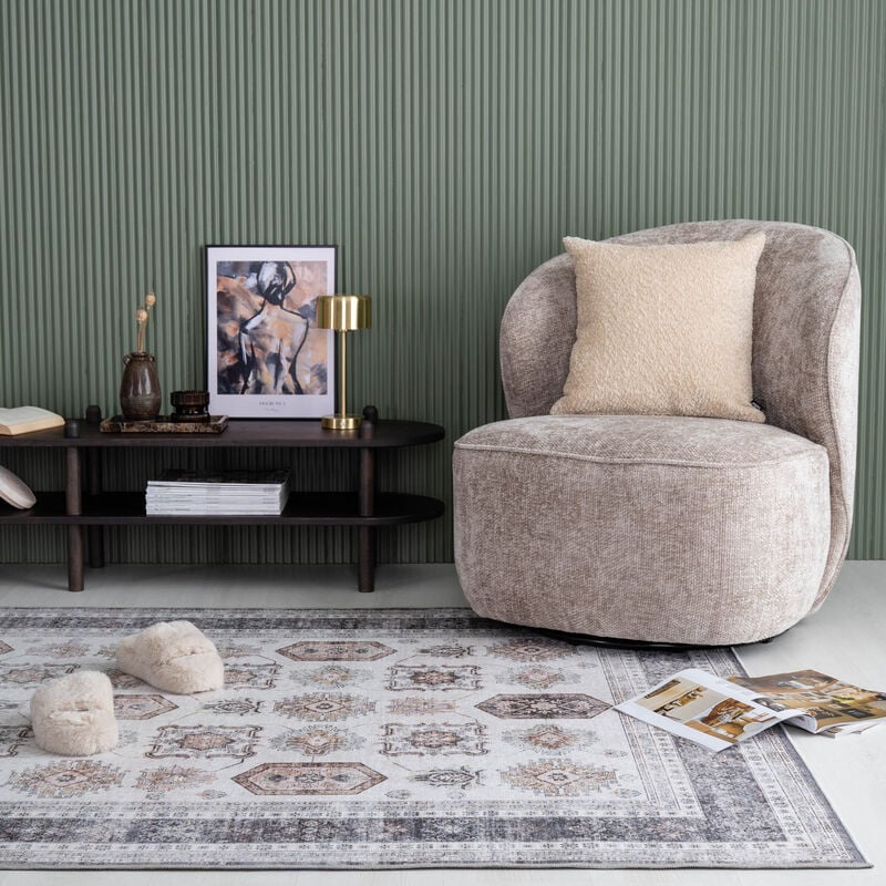 Soraya matto 160x230 cm luonnonvalkoinen