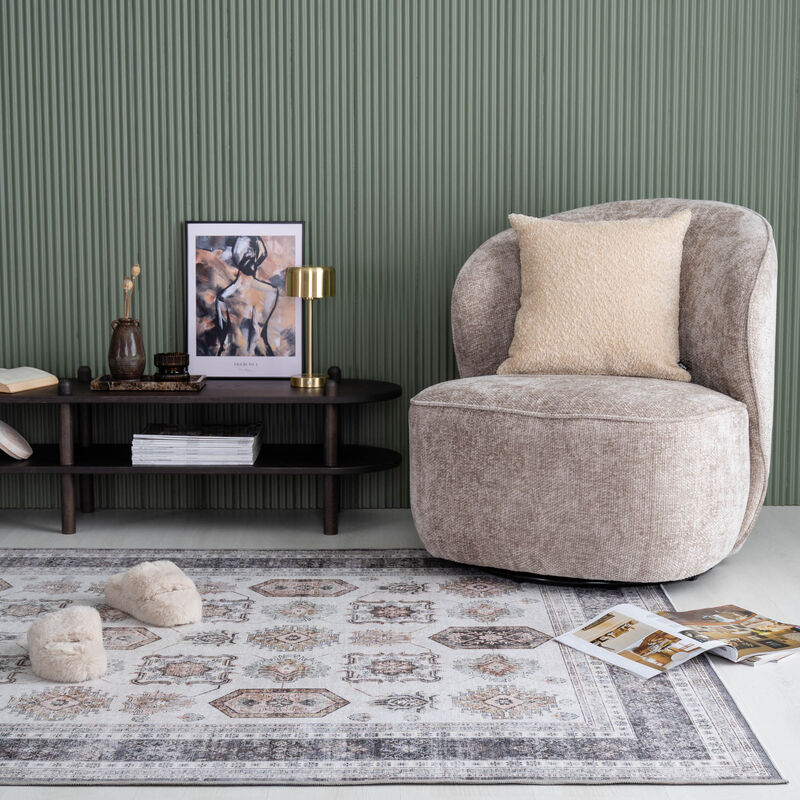 Soraya matto 160x230 cm luonnonvalkoinen