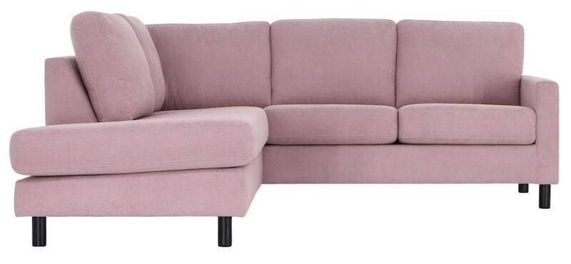 Havu avokulmasohva vasen roosa Consul 61
