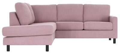 Havu avokulmasohva vasen roosa Consul 61, asiakaspalautus