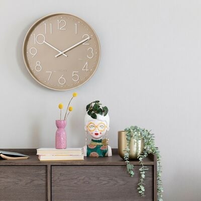 Teo seinäkello 50 cm taupe