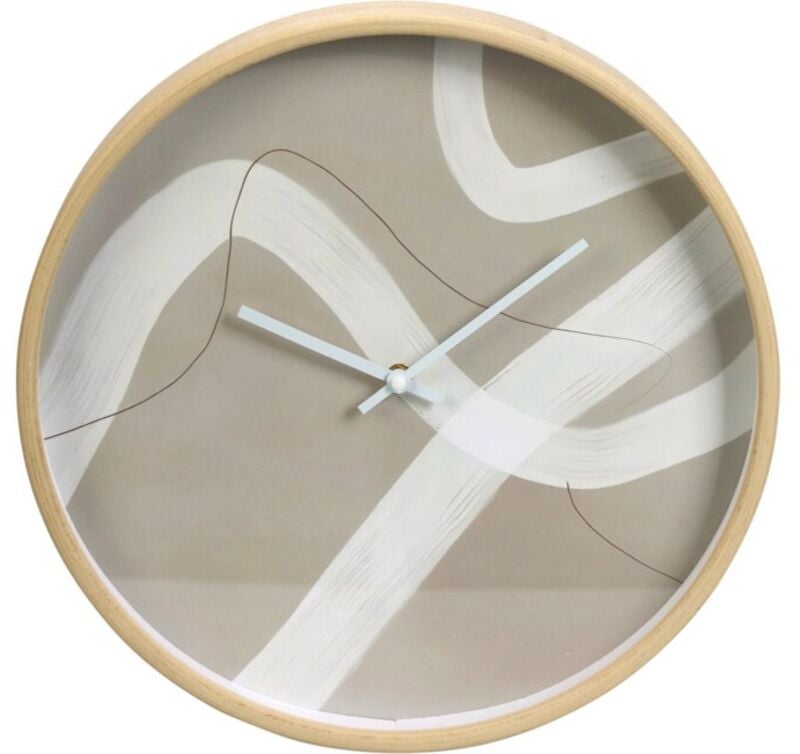 Vilma seinäkello 38 cm beige/valkoinen