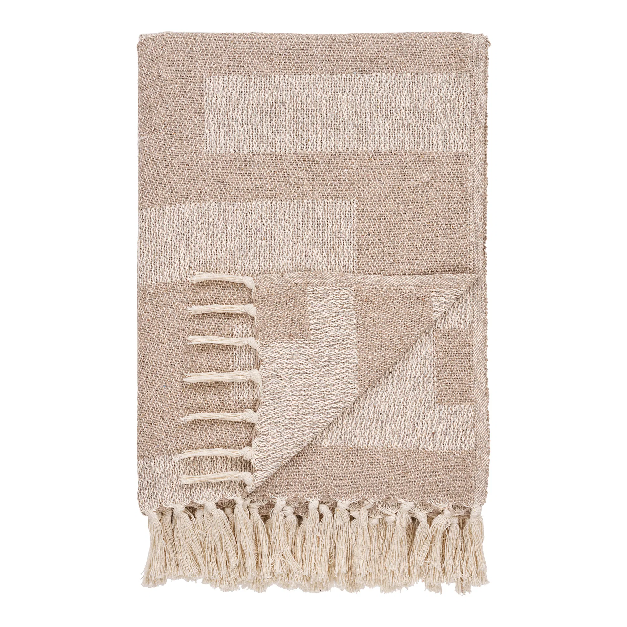 House Nordic Adana torkkupeitto 130x180 cm design 1 taupe