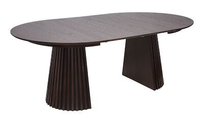 House Nordic Osaka jatkettava ruokapöytä Ø120x120-160-200x75 cm savutammi, asiak