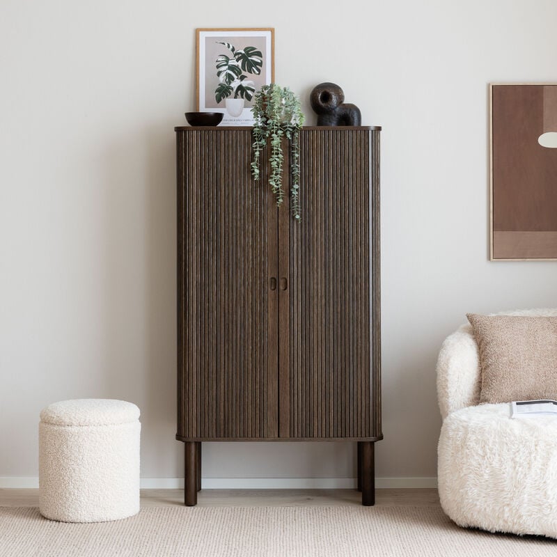 Raita kaappi 80x40x145 cm savutammi