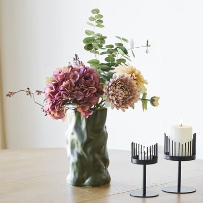 House Nordic Winona keraaminen vaasi 15x25,5 cm vihreä