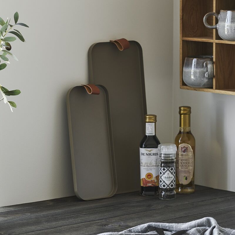 House Nordic Tara metallitarjotin 2 kpl setti ruskea