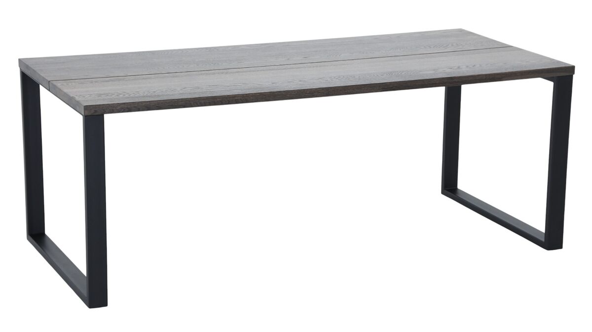 Manner tammi lankkupöytä 195x90 cm savutammi/musta A-laatu