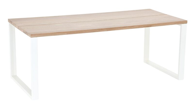 Manner tammi lankkupöytä 195x90 cm lakattu tammi/valkoinen A-laatu