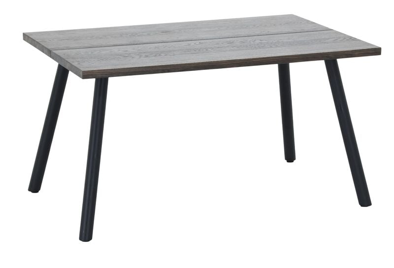 Veini tammi lankkupöytä 140x90 cm savutammi/musta A-laatu