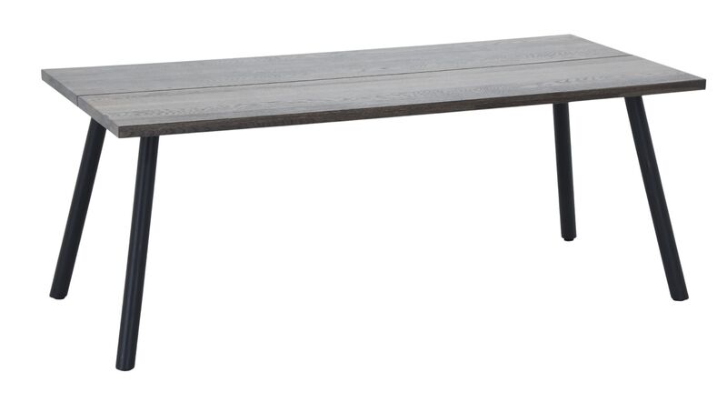 Veini tammi lankkupöytä 195x90 cm savutammi/musta A-laatu