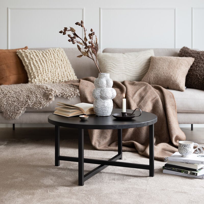 Kuulas sohvapöytä Ø72 cm hiili