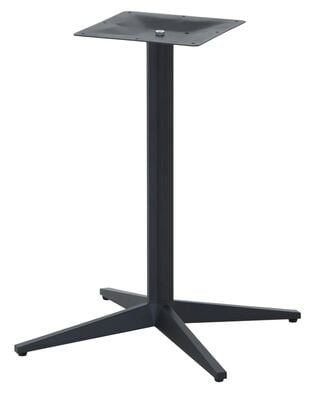 Cafe pöydän ristikkojalka 70x70 cm musta