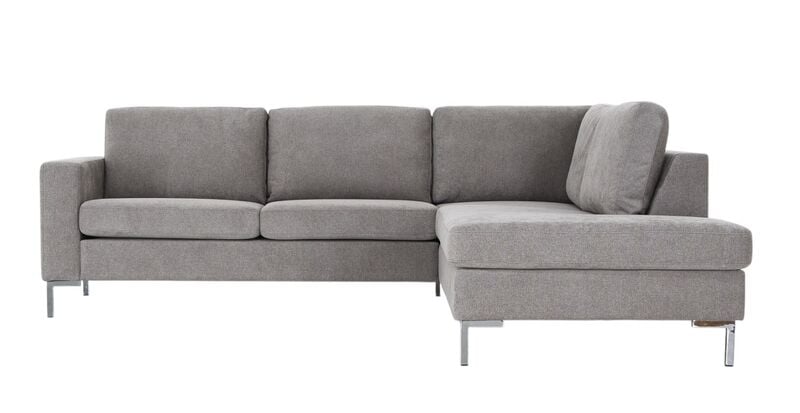 Toronto avokulmasohva oikea, kitti Storm 09, jalka kromi