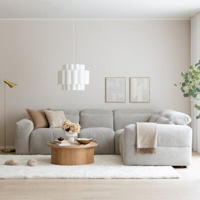 Mukava mekanismikulmasohva beige