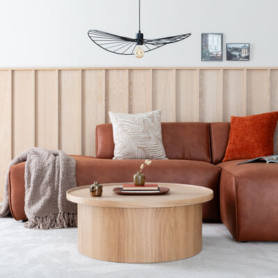 Mooda Rondo pyöreä sohvapöytä ø80 x K32 cm valkotammi