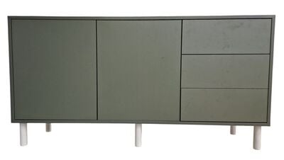 Kokoa senkki 150/2+3 valkoinen pure, push open, taika jaloilla(kuvausmalli)